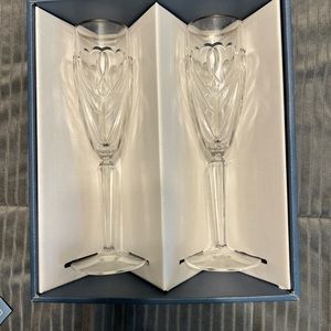 Waterford Crystal Champagne Flutes Pair NIB